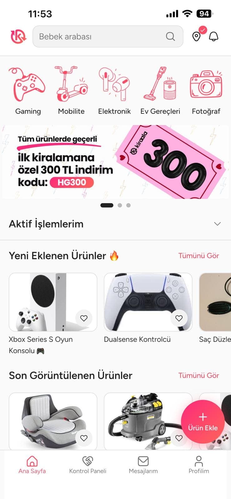 Kiraala uygulaması: yakınındaki kiralık ürünleri keşfet