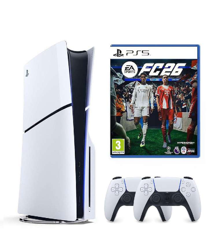 Playstation 5 Digital + 2 Dualsense + FC24 + Ps Plus Aboneliği