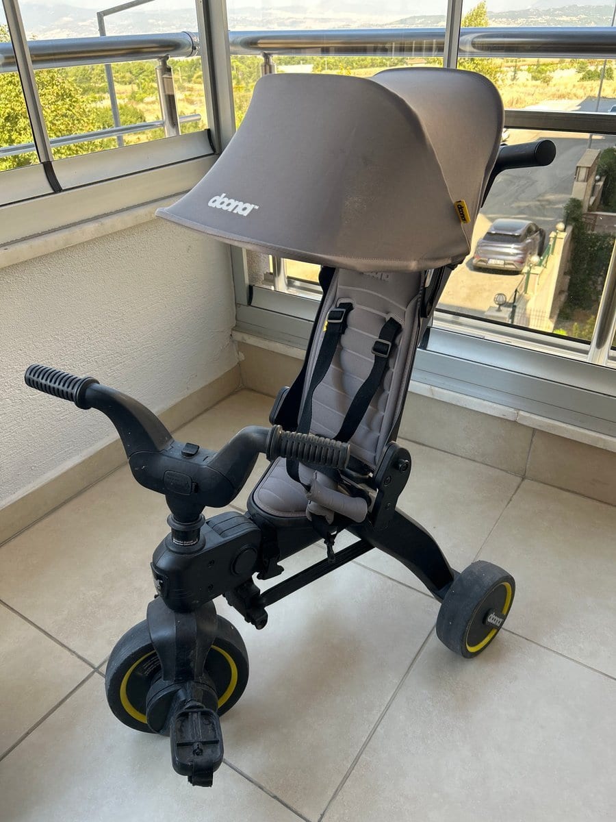Doona Liki Trike Tek Parça 3 Tekerlekli Bebek Bisikleti Gri
