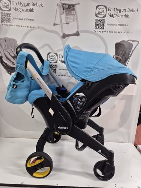 Doona Max Bebek Arabasına Dönüşen Tekerlekli Gr 0 Bebek Ana Kucağı Oto Koltuğu - Turkuaz