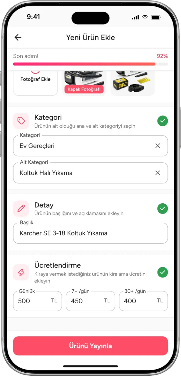 Ürünlerini listele